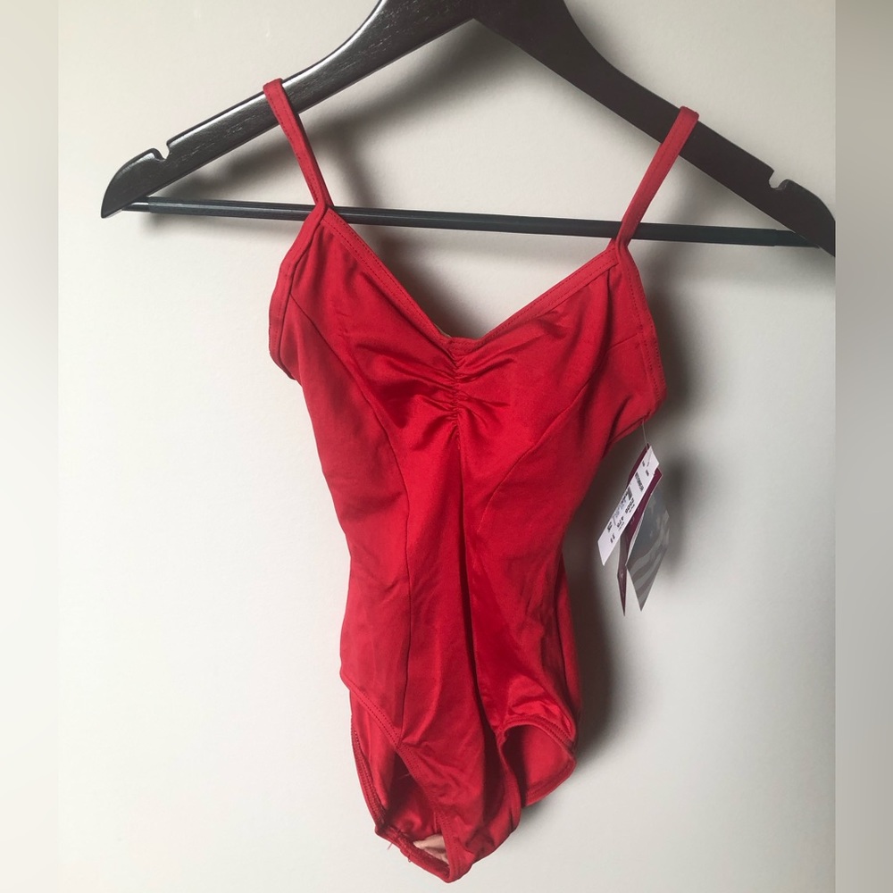 Spaghetti strapped leotard